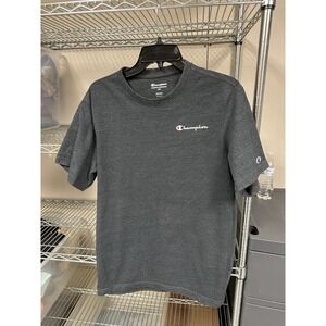 Grey Champion Tshirt Size Large Men's Logo Thick Material Preowned